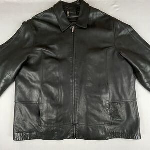 Wilson Leather Pelle Studio Leather Jacket Thinsulate Lining Men’s XL Black